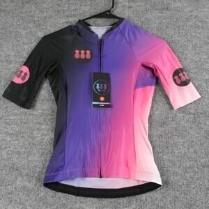 Tres Piñas Cycling Jersey Womens Small Gradient Purple Bike Performance Outdoor